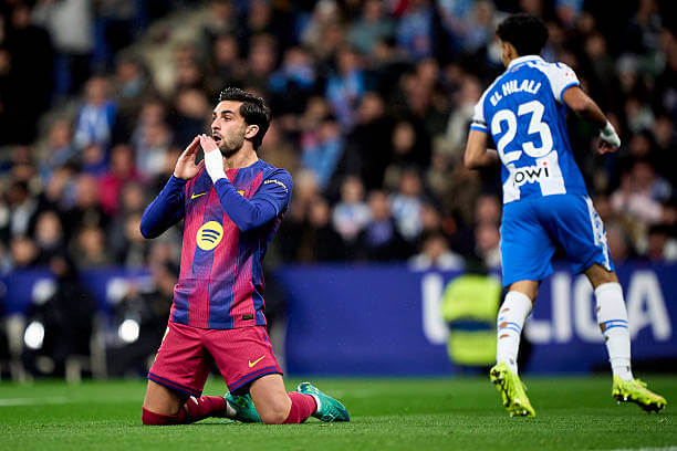 Espanyol vs Barcelona Review: Ferran Torres reacts after missing a chance to score during the La Liga match between Espanyol and Barcelona at the RCDE Stadium on January 03, 2026.