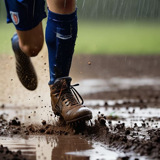 Training in rain: The Final Whistle.