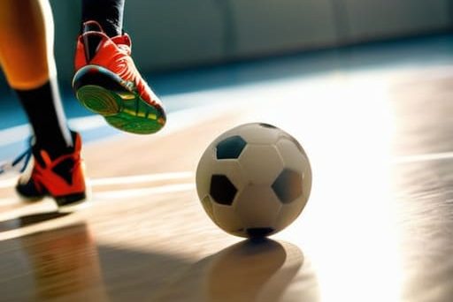 Explaining how futsal differs from football.